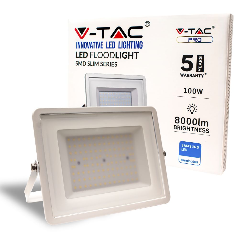 Faro LED SMD Chip Samsung 100W Colore Bianco 4000K IP65