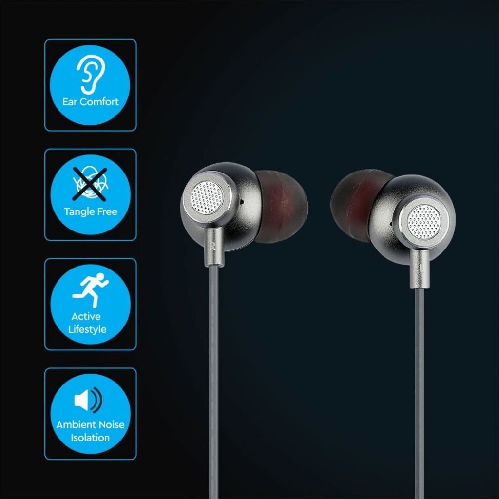 Cuffiette Auricolari Jack 2.5 mm / Adattatore, Gommini In Ear \u0026 Microfono  Nere - Italiano